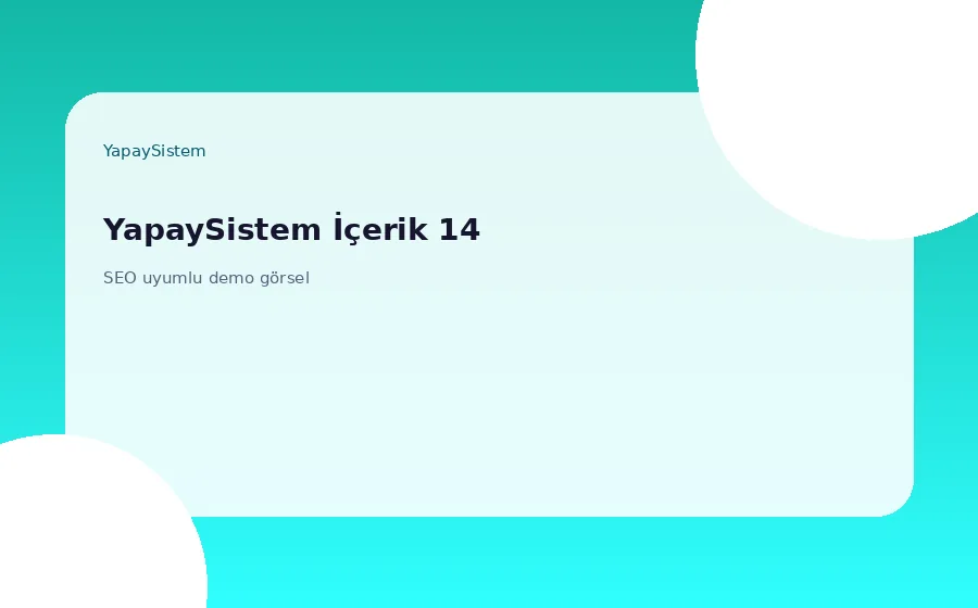 البنية المعيارية في برامج الأعمال | YapaySistem البنية المعيارية في برامج الأعمال - YapaySistem